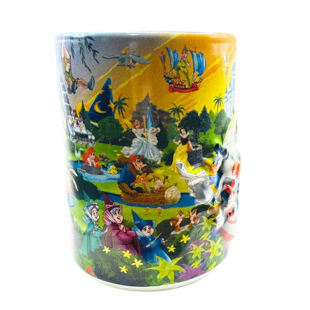 Walt Disney World Parks Grandpa Mug 16 Oz Ceramic Colorful Characters Vintage - Picture 9 of 9